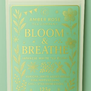 Bloom & Breathe - Spiced Japanese green & white tea blend. 125g loose leaf/Approx. 33 cups